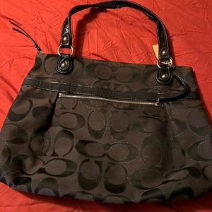 Coach Signature Canvas and Leather Bag